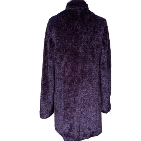 Kenneth Cole Shaggy Faux Fur Coat XS - Picture 5 of 13